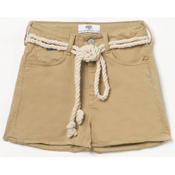 Vêtements Fille Shorts Boy / Bermudas Le Temps des Cerises Short tiko taille haute beige Vert