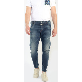 Vêtements Homme Jeans Le Temps des Cerises Alost 900/3 tapered arqué jeans destroy bleu Bleu