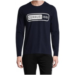 Vêtements Homme T-shirts manches longues Cerruti 1881 Calvados Bleu Marine