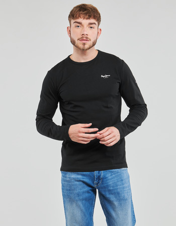 Vêtements Homme T-shirts manches longues Pepe jeans ORIGINAL BASIC 2 LONG Noir