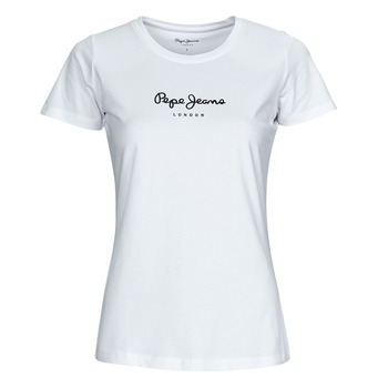 Vêtements Femme T-shirts manches courtes Pepe jeans NEW VIRGINIA Blanc