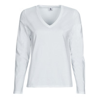 Vêtements Femme T-shirts manches longues Petit Bateau  Blanc