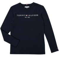 Vêtements Garçon T-shirts manches longues Tommy Hilfiger  Marine