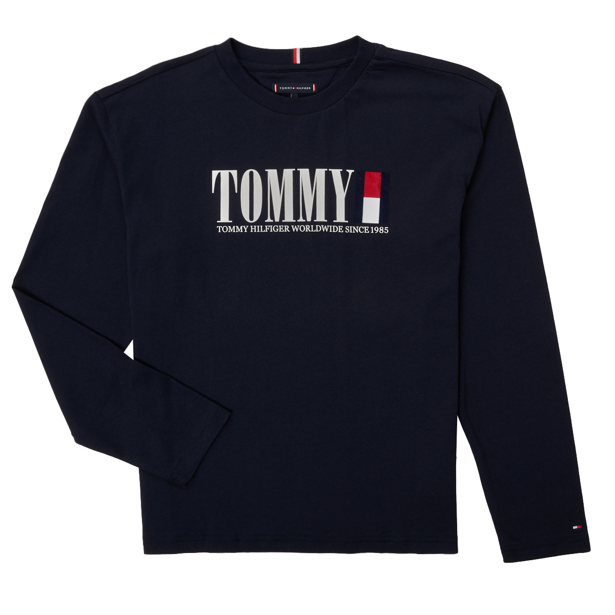 Vêtements Garçon T-shirts manches longues trekantsmodell Tommy Hilfiger KB0KB07887-DW5 Marine