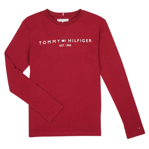 Vêtements Fille T-shirts manches longues Tommy Blue Hilfiger KS0KS00202-XJS Bordeaux
