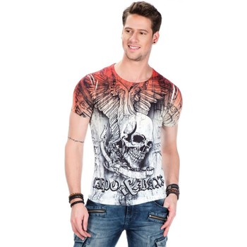 Vêtements Homme T-shirts & Polos Cipo And Baxx T-Shirt  pour Homme - CT433 Beige