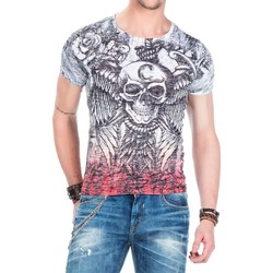 Vêtements Homme T-shirts manches courtes Cipo And Baxx T-Shirt  pour Homme - CT435 - Gris - S Gris