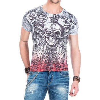 Vêtements Homme T-shirts & Polos Cipo And Baxx T-Shirt  pour Homme - CT435 Gris