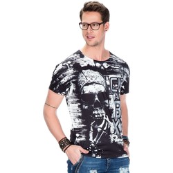 Vêtements Homme T-shirts & Polos Cipo And Baxx T-Shirt  pour Homme - CT437 Noir