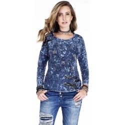 Vêtements Femme Sweats Cipo And Baxx Sweatshirt  pour Femme - WL155 Bleu