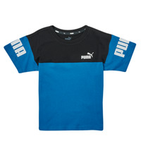 Vêtements Garçon T-shirts manches courtes Puma PUMPA POWER COLORBLOCK TEE Bleu / Noir