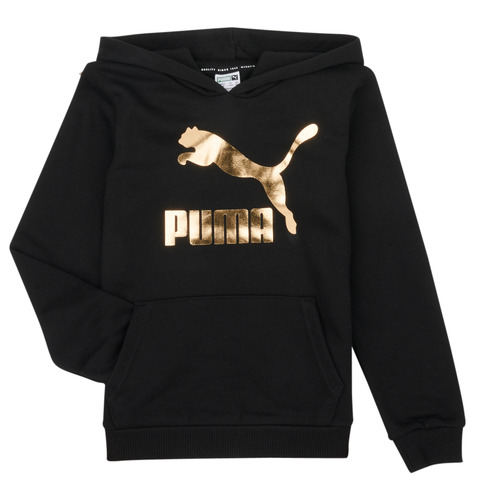 Vêtements Fille Sweats disponible Puma CLASSICS LOGO HOODIE Noir