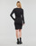 Vêtements Femme Robes courtes Calvin Klein Jeans RIB MIXED MILANO LS DRESS Noir