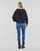 Vêtements Femme Sweats Calvin Klein Jeans GLOSSY MONOGRAM HOODIE Noir