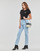 Vêtements Femme T-shirts manches courtes Calvin Klein Jeans 2-PACK MONOLOGO SLIM TEE Noir / Blanc
