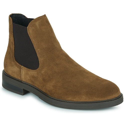 Chaussures Homme Boots dept_Clothing Selected SLHBLAKE SUEDE CHELSEA BOOT Cognac
