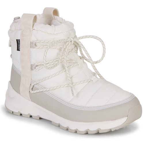 The North Face W THERMOBALL LACE UP WP Ecru - Chaussures Bottes de neige  Femme 253,00 €
