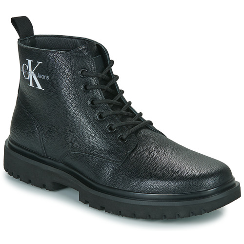Chaussures Homme Boots Calvin Klein Jeans LUG MID LACEUP BOOT Noir