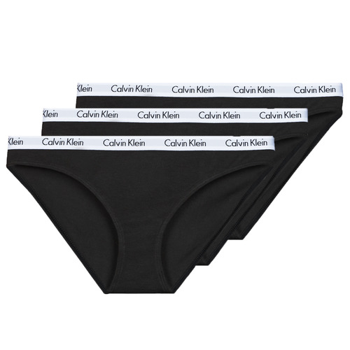 Sous-vêtements Femme Culottes & slips Calvin Klein Jeans CAROUSEL BIKINI X3 Noir / Noir / Noir