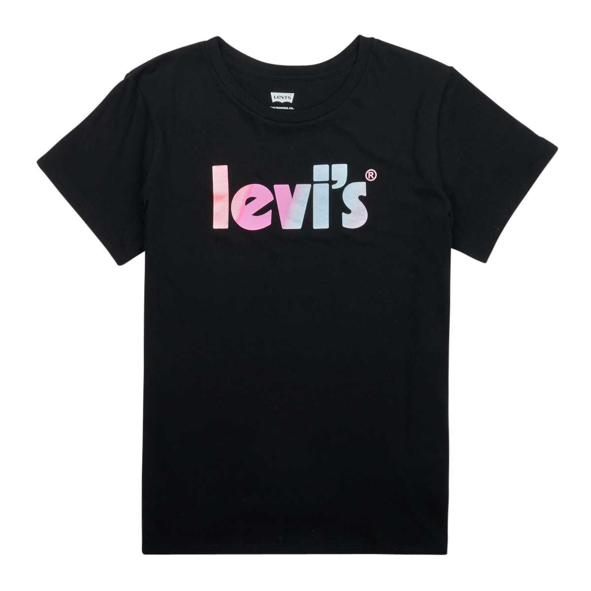 Vêtements Fille T-shirts Nike manches courtes Levi's SS POSTER LOGO TEE Noir