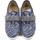Chaussures Femme Chaussons Emanuela Femme Chaussures, Sneakers, Tissu -2222J Bleu