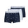 Sous-vêtements Homme Boxers Polo Ralph Lauren CLASSIC TRUNK X3 Marine / Blanc