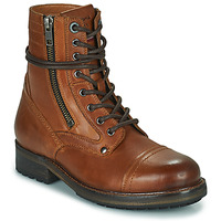 Chaussures Femme Boots Pepe jeans MELTING COMBAT W Marron