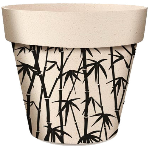 Pendule Ronde Verre Singe Vases / caches pots d'intérieur Sud Trading Cache pot de fleurs bambouseraie en bambou Beige