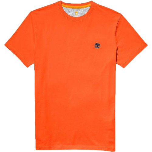 Vêtements Homme T-shirts manches courtes Timberland SS Dun River Crew Orange