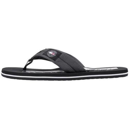 Tommy Hilfiger HILFIGER BADGE BEACH SANDAL Gris - Chaussures Tongs Homme  44,90 €