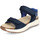 Chaussures Femme Sandales et Nu-pieds Josef Seibel Annie 04, ocean-kombi Bleu