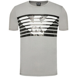 Vêtements Homme Emporio Armani graphic-print long-sleeved shirt Emporio Armani WOMEN SKIRTS SHORT Tee-shirt Ea7 Gris