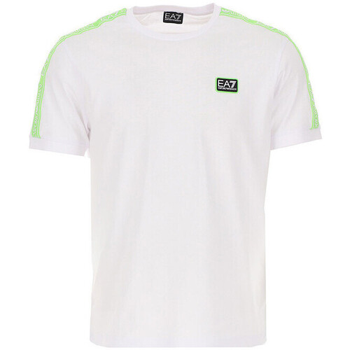 Vêtements Homme T-shirts & Polos Emporio HOODIE ARMANI Kids logo print faux-leather beltni Tee-shirt Blanc