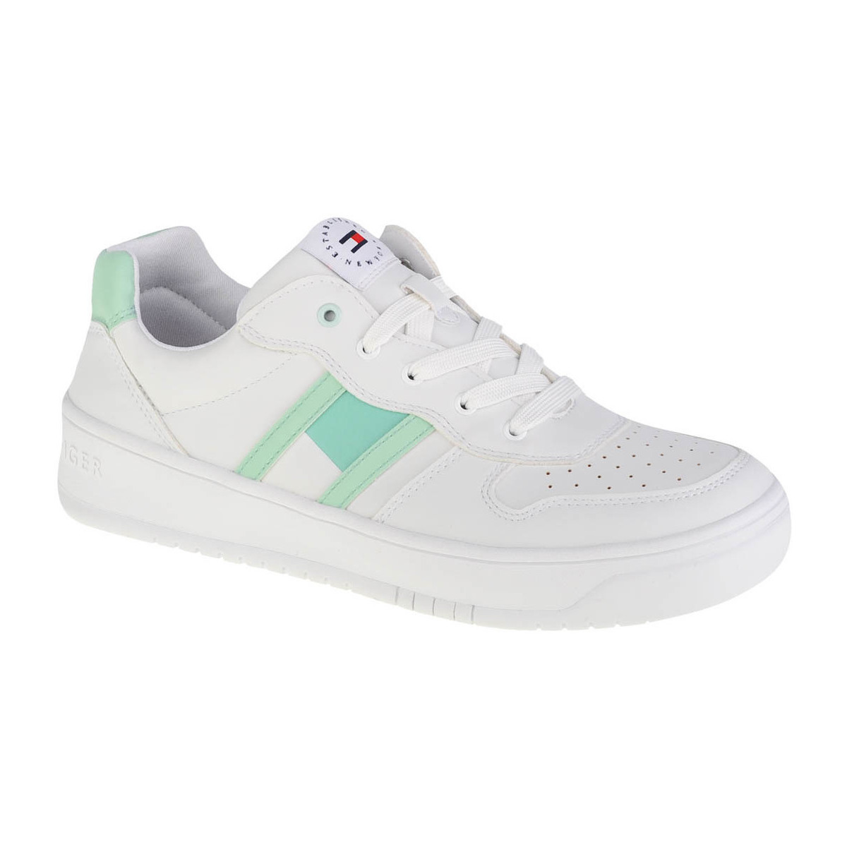 Chaussures Fille Baskets basses Tommy Hilfiger Low Cut Lace-Up Sneaker Blanc