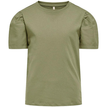 Vêtements Fille t-shirt with side panels in khaki Kids Only 15241883 Vert