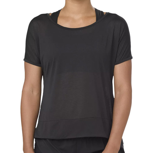 Vêtements Femme T-shirts manches courtes Asics and 154537-0904 Noir