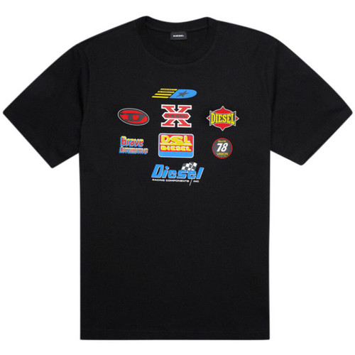 Vêtements Homme T-shirts & Polos Diesel T-shirt  noir - A03825 0GRAI 9XX Noir