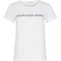 Vêtements Femme T-shirts manches courtes Calvin Klein Jeans J20J207879 Blanc