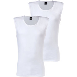 Vêtements Homme Débardeurs / T-shirts sans manche BOSS Tops / Sleeveless T-shirts Blanc