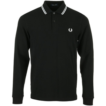 Vêtements Homme T-shirts & Polos Fred Perry LS Twin Tipped Shirt noir