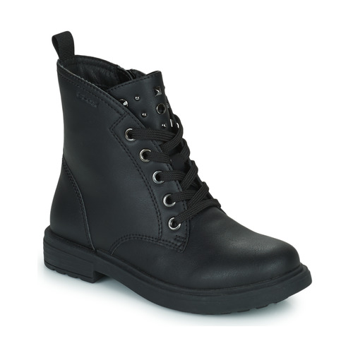 Chaussures Fille Boots Con Geox J ECLAIR GIRL Noir