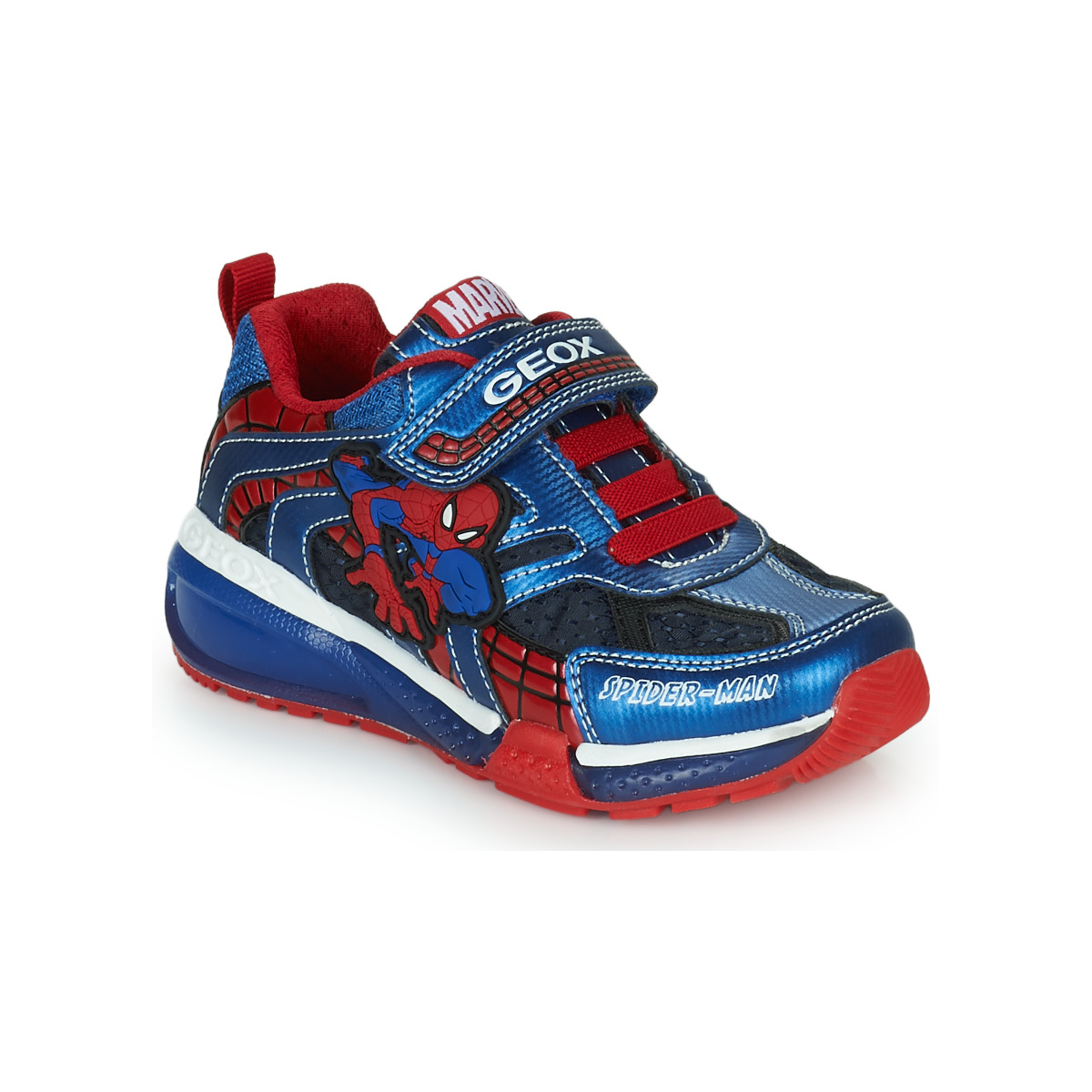 Chaussures Garçon Baskets basses Geox Ballerines / Babies B Bleu / Rouge