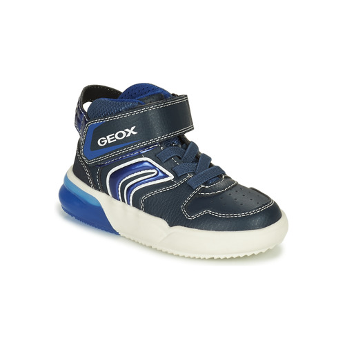 Geox J GRAYJAY BOY A Bleu - Livraison Gratuite | Spartoo ! - Chaussures  Basket montante Enfant 39,00 €
