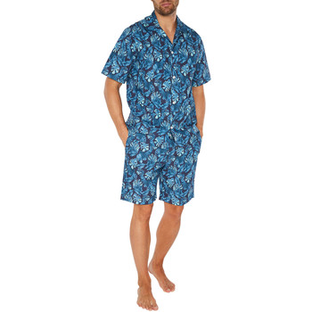 Vêtements Homme Pyjamas / Chemises de nuit Arthur Pyjama court régular manches courtes col chemise Marine