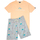 Vêtements Homme Pyjamas / Chemises de nuit Arthur Pyjama court fermée manches courtes col v Multicolore
