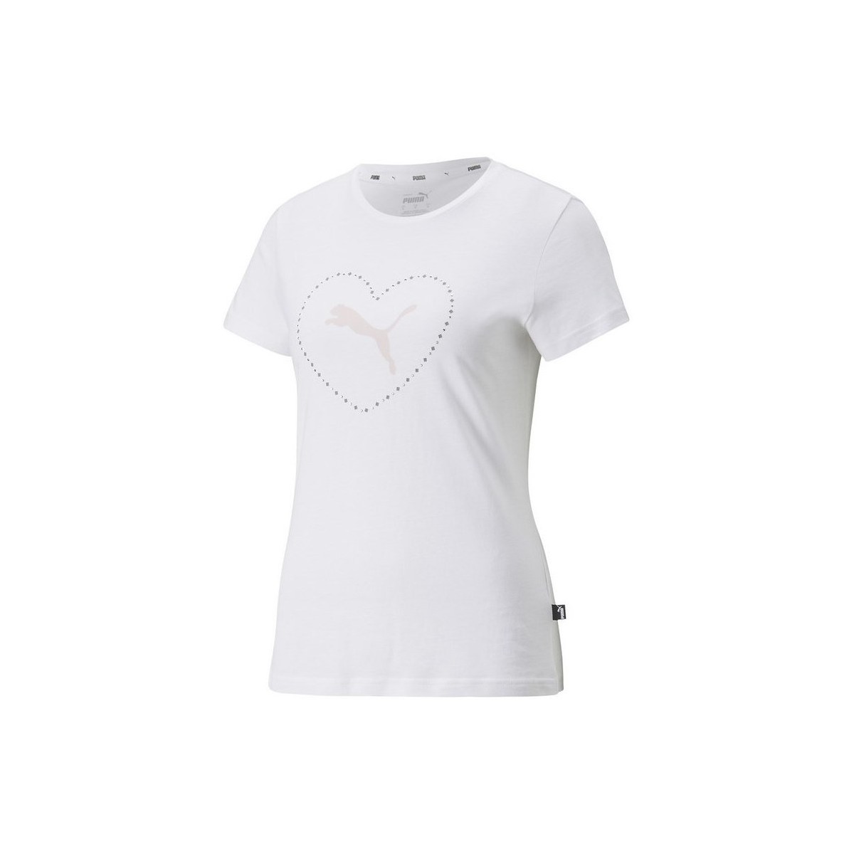 Vêtements Femme T-shirts manches courtes Puma Valentine S Day Graphic Blanc