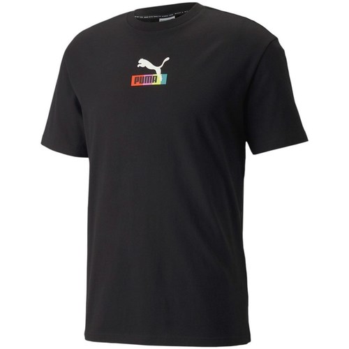 Vêtements Homme T-shirts manches courtes Puma Brand Love Multiplacement Noir