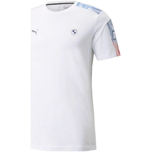 Vêtements Homme T-shirts manches courtes Puma Bmw M Motorsport T7 Blanc