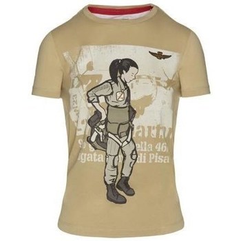 Vêtements Femme T-shirts manches courtes Aeronautica Militare TS1973DJ35957447 Beige