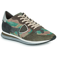 Chaussures Homme Baskets basses Philippe Model TROPEZ X LOW MAN Camouflage Kaki